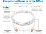 Eaton Tripp Lite Series Safe-IT USB-A zu USB-B Antibacterial Kabel (Stecker/Stecker), USB 2.0, Weiß, 10-ft. (3.05 m)