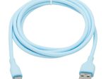 Eaton Tripp Lite Series Safe-IT USB-A zu USB-C Antibacterial Kabel, USB 2.0, Ultra Flexible (Stecker/Stecker), hell blau, 6 ft. (1.8 m)