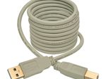 Eaton Tripp Lite Series USB 2.0 A/B Kabel (Stecker/Stecker), Beige, 6 ft. (1.83 m)