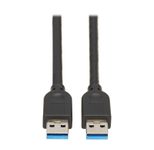 Eaton Tripp Lite Series USB 3.0 SuperSpeed A zu A Kabel for Tripp Lite USB 3.0 All-in-One Keyszune/Panel Mount Couplers (Stecker/Stecker), Schwarz, 10 ft. (3 m)