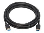 Eaton Tripp Lite Series USB 3.0 SuperSpeed A zu A Kabel for Tripp Lite USB 3.0 All-in-One Keyszune/Panel Mount Couplers (Stecker/Stecker), Schwarz, 10 ft. (3 m)