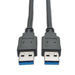 Eaton Tripp Lite Series USB 3.0 SuperSpeed A/A Kabel (Stecker/Stecker), Schwarz, 3 ft. (0.91 m)