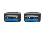Eaton Tripp Lite Series USB 3.0 SuperSpeed A/A Kabel (Stecker/Stecker), Schwarz, 3 ft. (0.91 m)