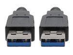 Eaton Tripp Lite Series USB 3.0 SuperSpeed A/A Kabel for Tripp Lite USB 3.0 All-in-One Keyszune/Panel Mount Couplers (Stecker/Stecker), Schwarz, 6 ft. (1.83 m)