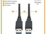Eaton Tripp Lite Series USB 3.0 SuperSpeed A/A Kabel for Tripp Lite USB 3.0 All-in-One Keyszune/Panel Mount Couplers (Stecker/Stecker), Schwarz, 6 ft. (1.83 m)