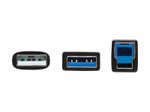 Eaton Tripp Lite Series USB 3.0 SuperSpeed Active Repeater Kabel (A zu B Stecker/Stecker), 25 ft. (7.6 m)