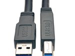 Eaton Tripp Lite Series USB 3.0 SuperSpeed Active Repeater Kabel (AB Stecker/Stecker), 25 ft. (7.62 m)