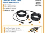 Eaton Tripp Lite Series USB 3.0 SuperSpeed Active Repeater Kabel (AB Stecker/Stecker), 25 ft. (7.62 m)