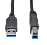 Eaton Tripp Lite Series USB 3.0 SuperSpeed Device Kabel (AB Stecker/Stecker) Schwarz, 15 ft. (4.57 m)