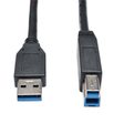 Eaton Tripp Lite Series USB 3.0 SuperSpeed Device Kabel (AB Stecker/Stecker) Schwarz, 15 ft. (4.57 m)