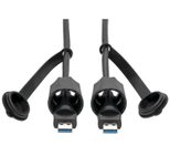 Eaton Tripp Lite Series USB-A Male zu USB-A Male Kabel, SuperSpeed, 3.0/3.1, Industrial, 13 ft. (3.96 m) - IP68, Shielded, TAA