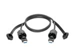 Eaton Tripp Lite Series USB-A Male zu USB-A Male Kabel, SuperSpeed, 3.0/3.1, Industrial, 3 ft. (0.91 m) - IP68, Shielded, TAA