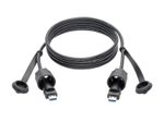 Eaton Tripp Lite Series USB-A Male zu USB-A Male Kabel, SuperSpeed, 3.0/3.1, Industrial, 6 ft. (1.83 m) - IP68, Shielded, TAA
