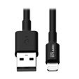 Eaton Tripp Lite Series USB-A zu Lightning Sync/Charge Kabel, MFi Certified - Schwarz, Stecker/Stecker, USB 2.0, 10 in. (0.3m)