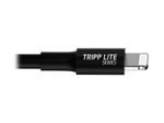 Eaton Tripp Lite Series USB-A zu Lightning Sync/Charge Kabel, MFi Certified - Schwarz, Stecker/Stecker, USB 2.0, 10 in. (0.3m)