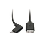 Eaton Tripp Lite Series USB-A zu USB-C Kabel, Right-Angle USB-C, USB 2.0, Thunderbolt 3 Compatible, (Stecker/Stecker), 3 ft. (0.91 m)