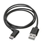 Eaton Tripp Lite Series USB-A zu USB-C Kabel, Right-Angle USB-C, USB 2.0, Thunderbolt 3 Compatible, (Stecker/Stecker), 3 ft. (0.91 m)