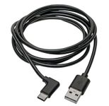 Eaton Tripp Lite Series USB-A zu USB-C Kabel, Right-Angle USB-C, USB 2.0, Thunderbolt 3 Compatible, (Stecker/Stecker), 6 ft. (1.83 m)