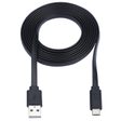 Eaton Tripp Lite Series USB-A zu USB-C Flat Kabel - Stecker/Stecker, USB 2.0, Thunderbolt 3 Compatible, Schwarz, 6 ft. (1.83 m)