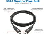 Eaton Tripp Lite Series USB-C Kabel (Stecker/Stecker) - USB 2.0, 5A Rated, USB-IF Certified, Thunderbolt 3, 1M (3.3 ft)