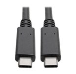 Eaton Tripp Lite Series USB-C Kabel (Stecker/Stecker) - USB 3.1, Gen 2 (10 Gbps), 5A Rating, Thunderbolt 3 Compatible, 3 ft. (0.91 m)