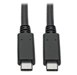 Eaton Tripp Lite Series USB-C Kabel (Stecker/Stecker) - USB 3.1, Gen 2 (10 Gbps), 5A Rating, USB-IF Certified, Thunderbolt 3 Compatible, 3 ft. (0.91 m)