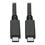 Eaton Tripp Lite Series USB-C Kabel (Stecker/Stecker) - USB 3.1, Gen 2 (10 Gbps), 5A Rating, USB-IF Certified, Thunderbolt 3 Compatible, 3 ft. (0.91 m)
