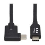 Eaton Tripp Lite Series USB-C Kabel (Stecker/Stecker) - USB 3.2 Gen 1 (5 Gbps), Thunderbolt 3 Compatible, Right-Angle Plug, 2 m (6.6 ft.)