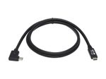 Eaton Tripp Lite Series USB-C Kabel (Stecker/Stecker) - USB 3.2 Gen 2 (10 Gbps), 5A (100W) Rating, Thunderbolt 3 Compatible, Right-Angle Plug, 1 m (3.3 ft.)