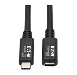 Eaton Tripp Lite Series USB-C Verlängerung Kabel (M/F) - USB 3.2 Gen 1 (5 Gbps), Thunderbolt 3 Compatible, Schwarz, 6 ft. (1.83 m)