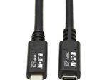 Eaton Tripp Lite Series USB-C Verlängerung Kabel (M/F) - USB 3.2 Gen 2 (10Gbps), Thunderbolt 3 Compatible, Schwarz, 20 in. (0.5 m)