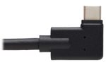 Eaton Tripp Lite Series USB-C Verlängerung Kabel (M/F) - USB 3.2 Gen 2 (10Gbps), Thunderbolt 3 Compatible, Right-Angle Plug, 20 in. (0.5 m)
