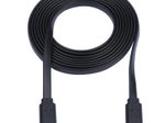 Eaton Tripp Lite Series USB-C Flat Kabel (Stecker/Stecker), USB 2.0, Thunderbolt 3, Schwarz, 6 ft. (1.83 m)