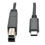 Eaton Tripp Lite Series USB-C zu USB Type-B Kabel (Stecker/Stecker) - USB 3.1, Gen 2 (10 Gbps), Thunderbolt 3 Compatible, 3 ft. (0.91 m)
