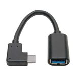 Eaton Tripp Lite Series USB-C zu USB-A Adapter (M/F), Right-Angle C, USB 3.1 Gen 1 (5 Gbps), Thunderbolt 3 Compatible, 6-in. (15.24 cm)