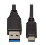 Eaton Tripp Lite Series USB-C zu USB-A Kabel (Stecker/Stecker), USB 3.1 Gen 1 (5 Gbps), Thunderbolt 3 Compatible, 20-in. (50.8 cm)