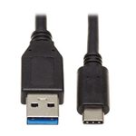 Eaton Tripp Lite Series USB-C zu USB-A Kabel (Stecker/Stecker), USB 3.1 Gen 1 (5 Gbps), Thunderbolt 3 Compatible, 20-in. (50.8 cm)