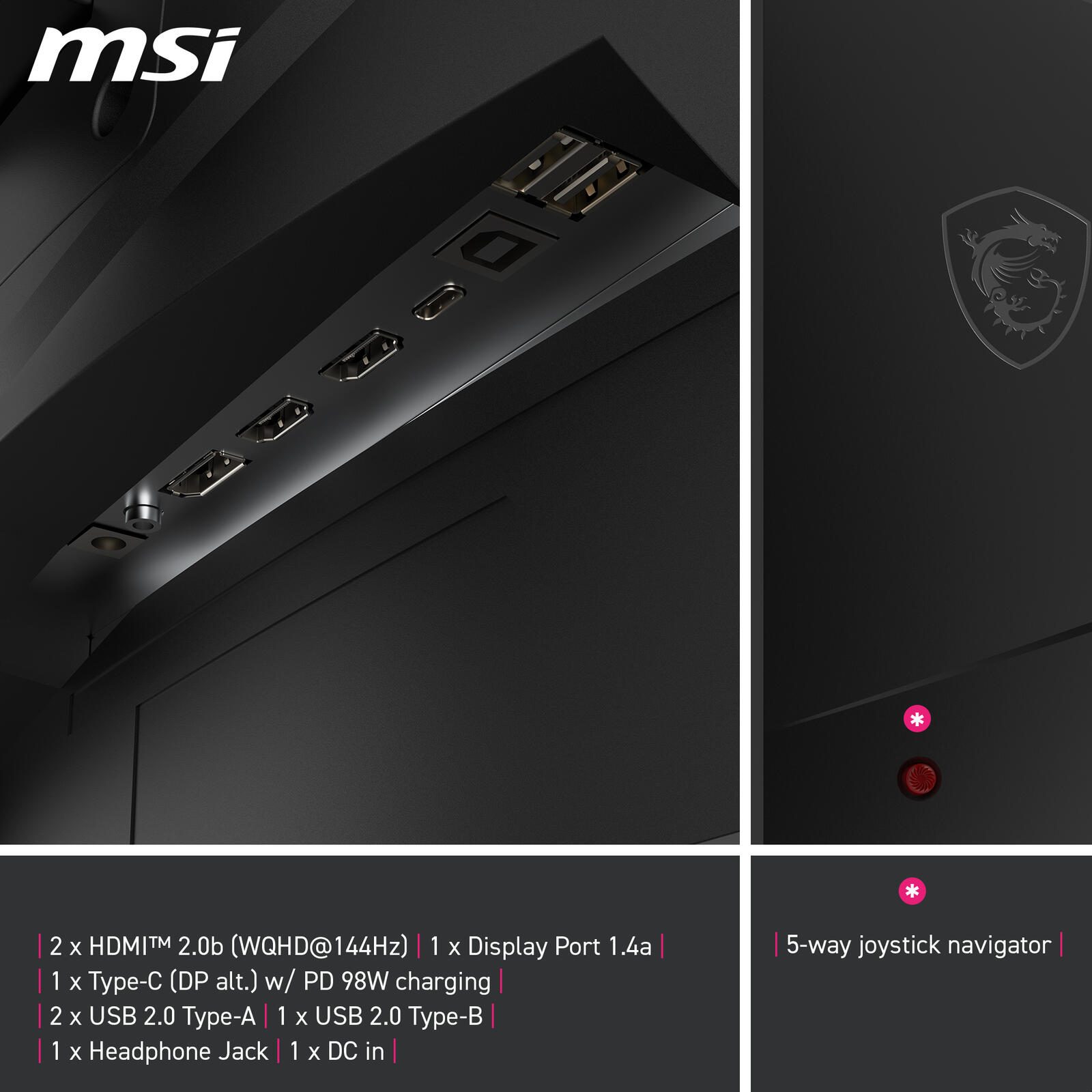 MSI MPG 275CQRFXDE Gaming-Monitor 27" (69 cm)