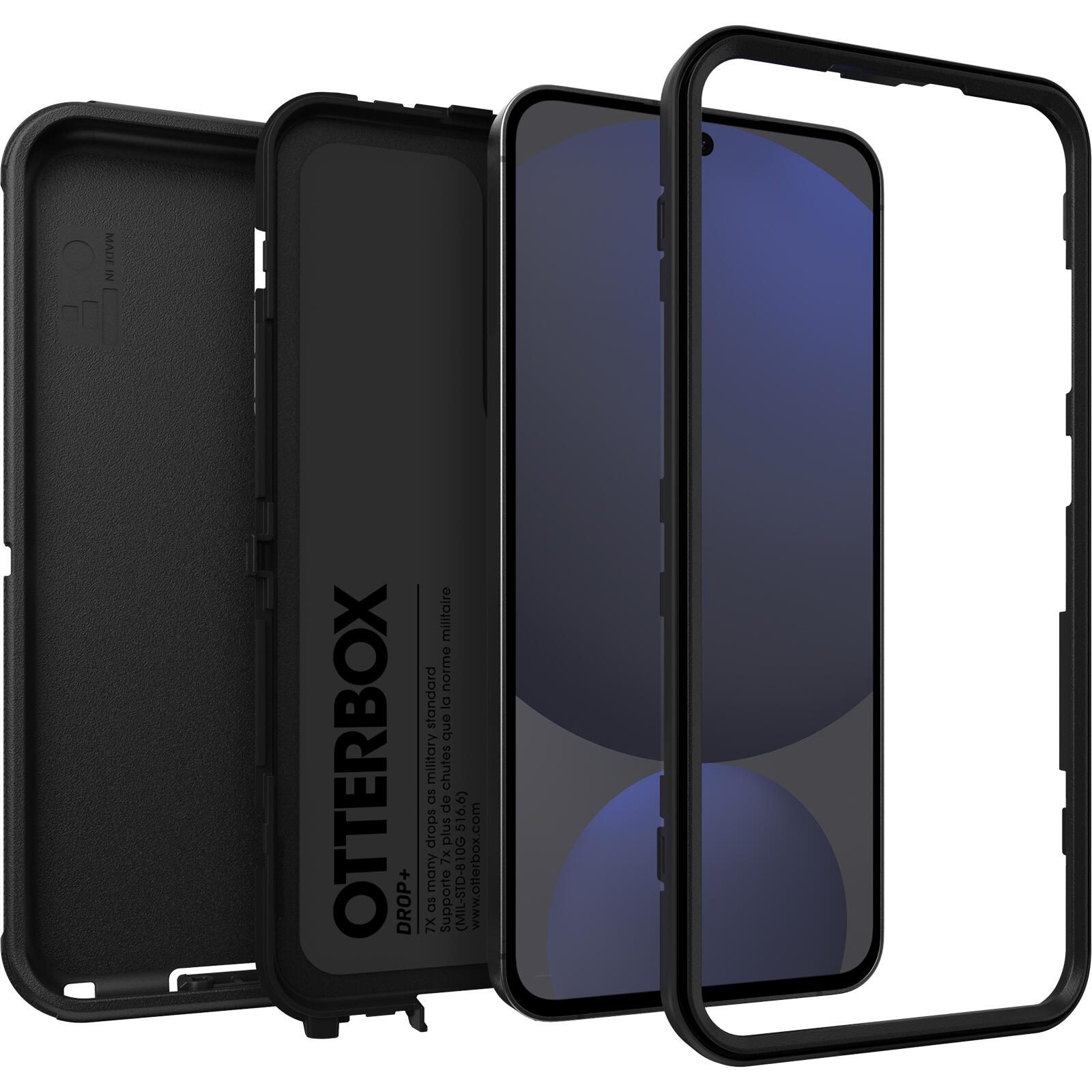 OtterBox Defender Schutzhülle für Samsung Galaxy S24 FE - schwarz