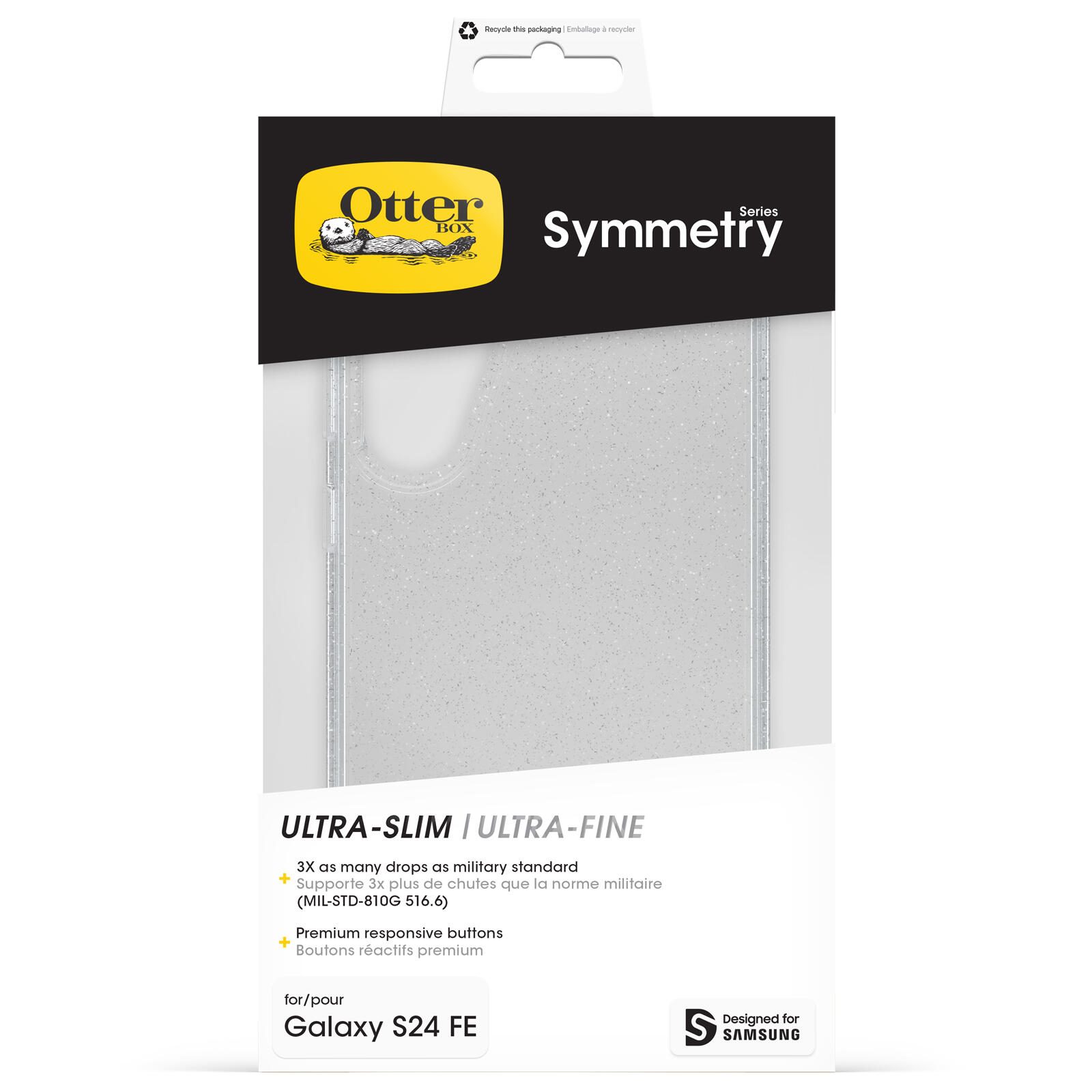 OtterBox Symmetry Clear Schutzhülle für Samsung Galaxy S24 FE Stardust - transparent