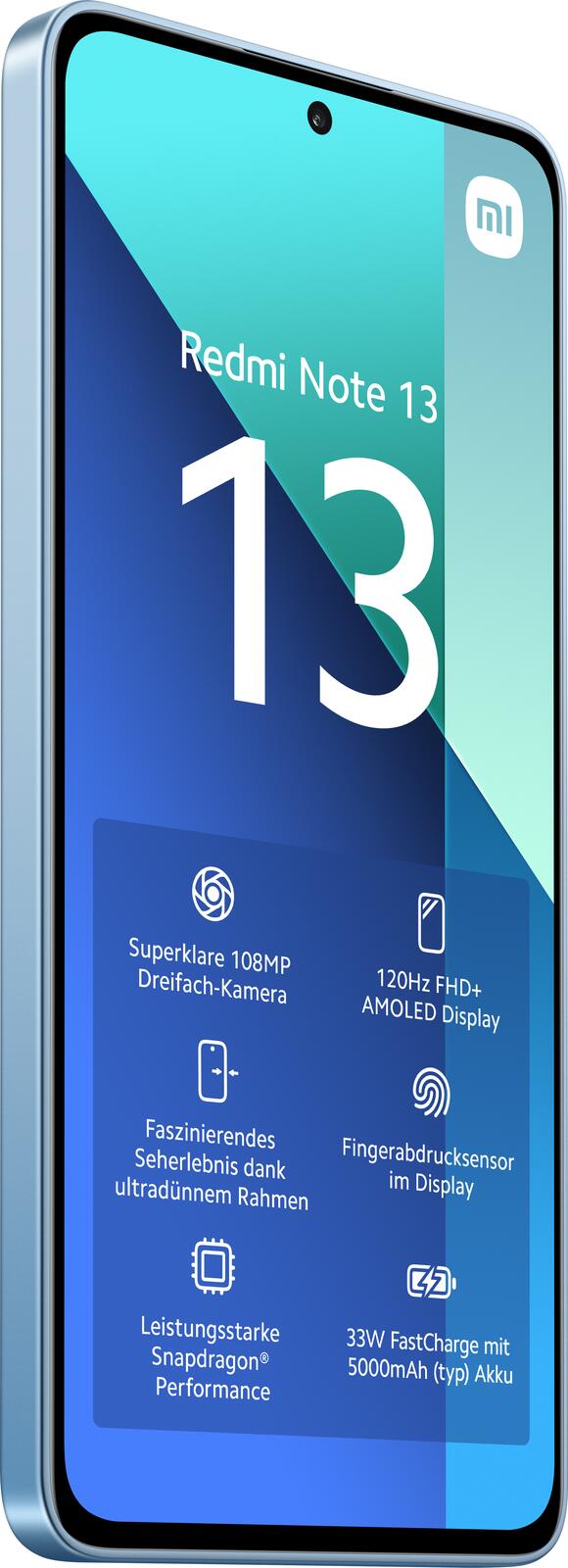 Xiaomi Redmi Note 13 -4G- 128GB/8GB Dual-SIM, eisblau