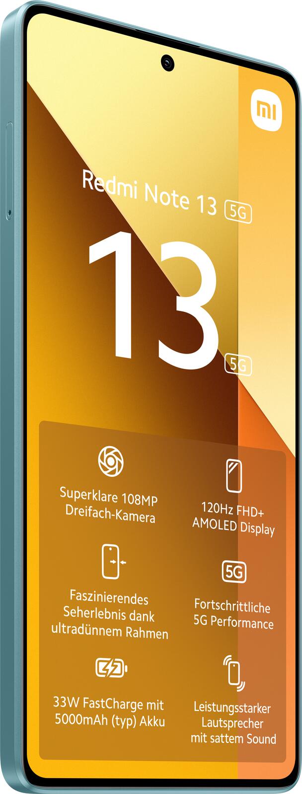Xiaomi Redmi Note 13 -5G- 256GB/8GB Dual-SIM, blaugrün