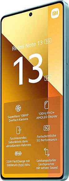 Xiaomi Redmi Note 13 -5G- 256GB/8GB Dual-SIM, blaugrün