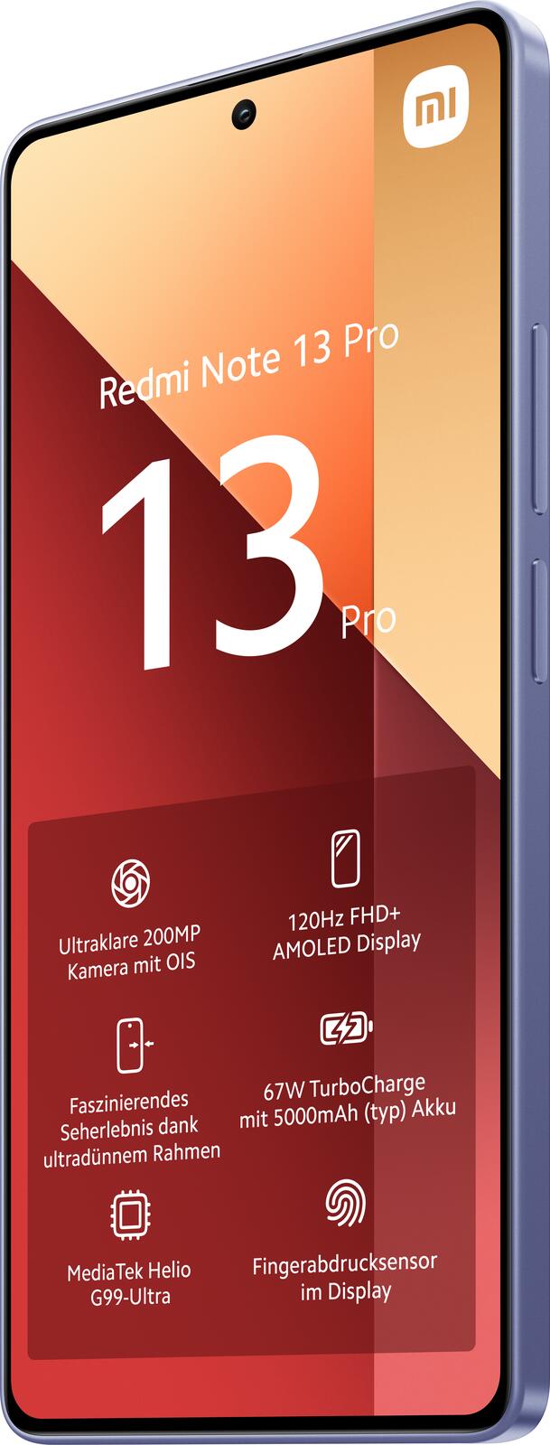 Xiaomi Redmi Note 13 Pro -4G- 256GB/8GB Dual-SIM, lavendel