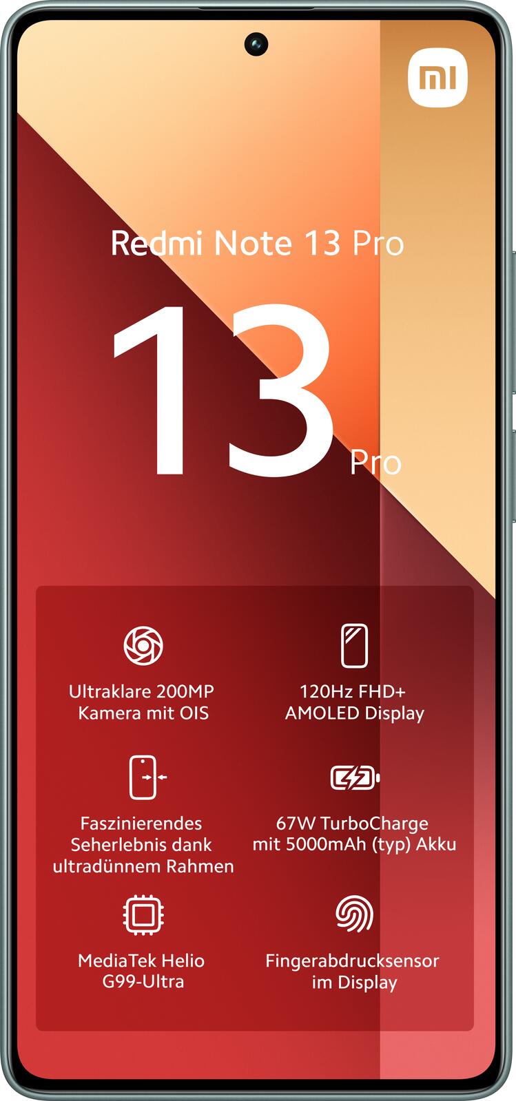 Xiaomi Redmi Note 13 Pro -4G- 512GB/12GB Dual-SIM, grün