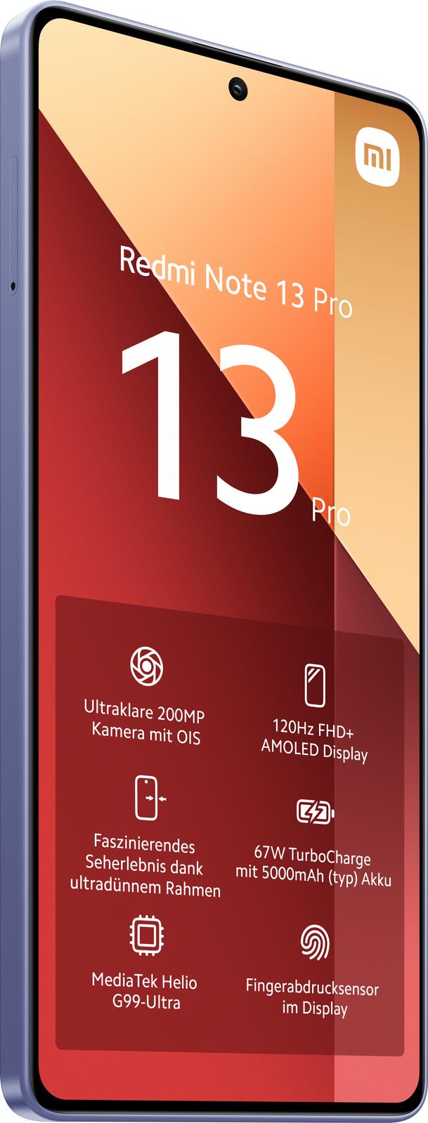 Xiaomi Redmi Note 13 Pro -4G- 256GB/8GB Dual-SIM, lavendel