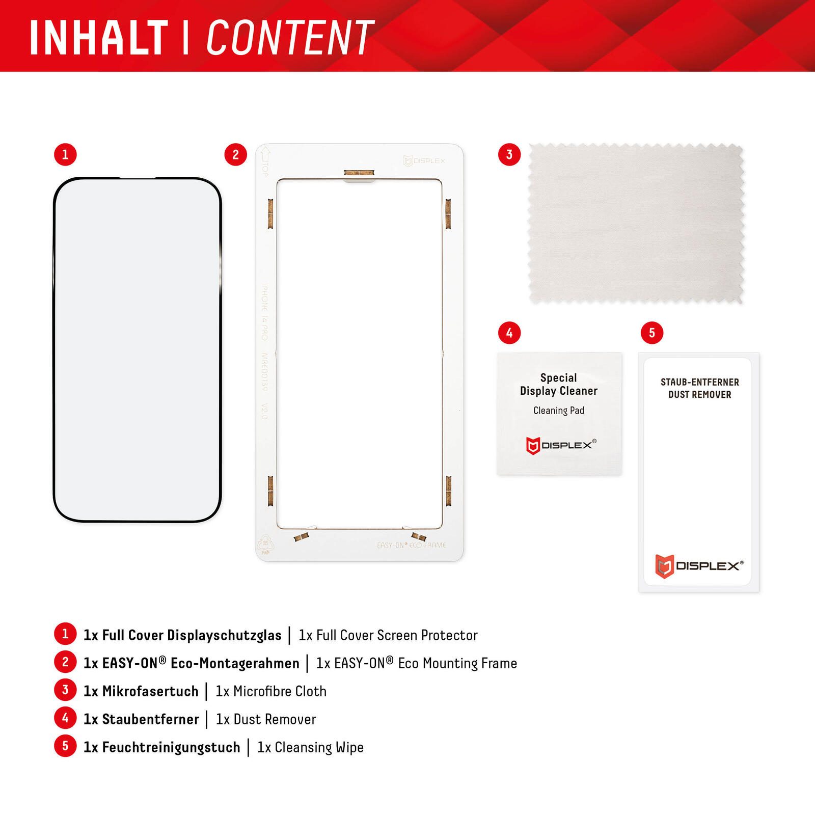 DISPLEX Premium Full Cover Schutzglass für Samsung Galaxy S22+/S23+