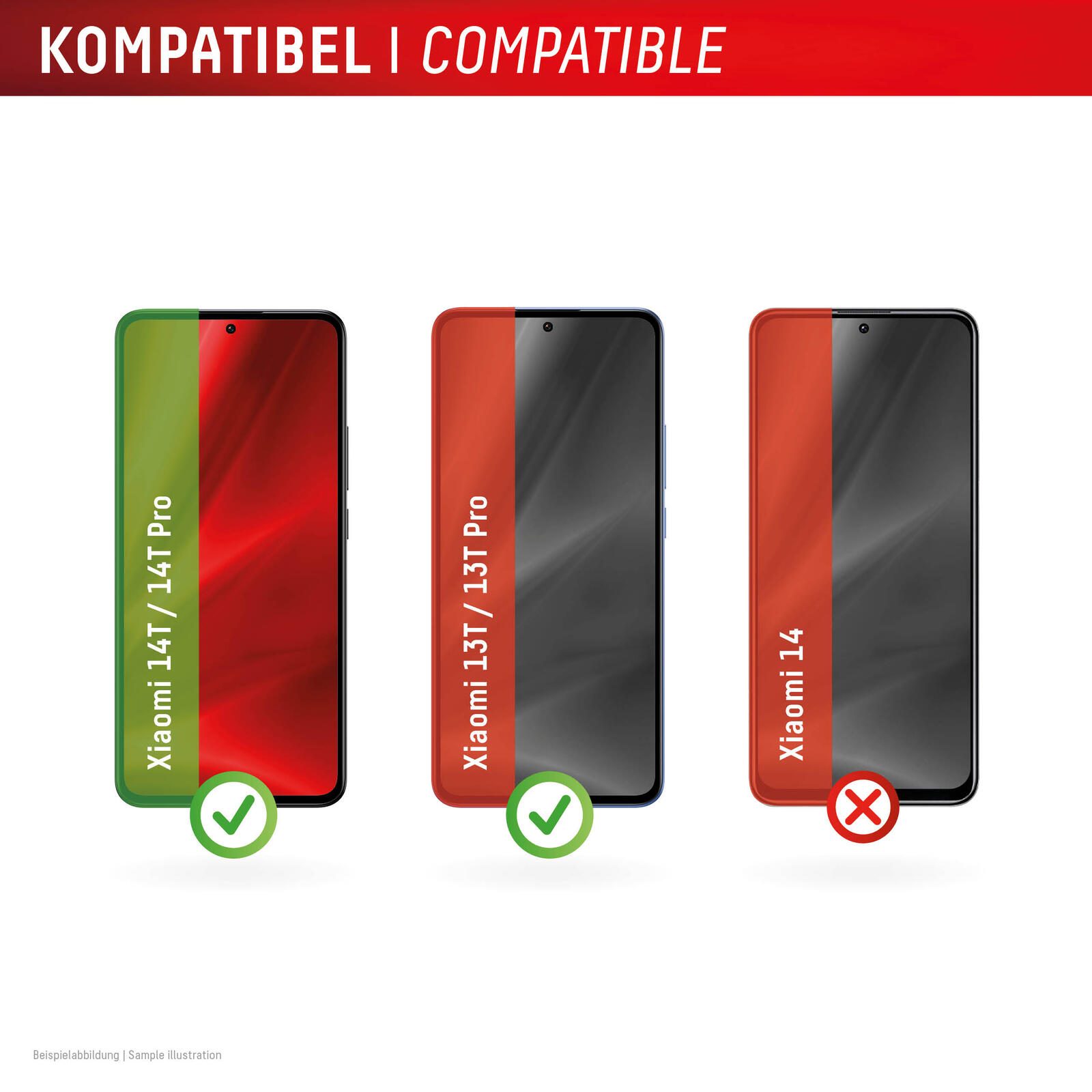 DISPLEX Real Schutzglass für Xiaomi 14T, 14T Pro