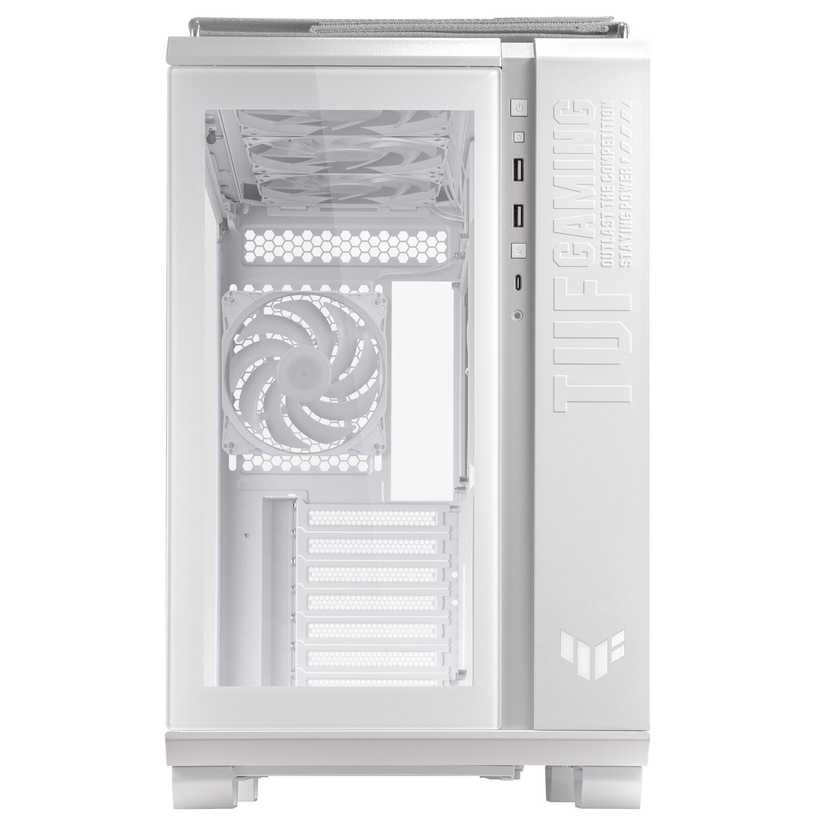 ASUS TUF Gaming GT502 PLUS TG modulares PC Gehäuse, weiß