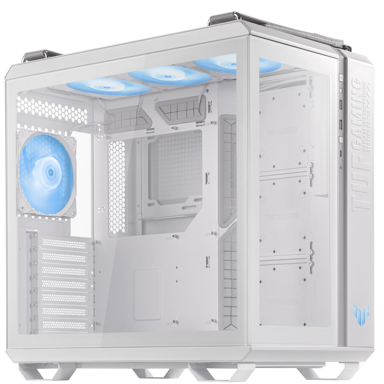 ASUS TUF Gaming GT502 PLUS TG modulares PC Gehäuse, weiß